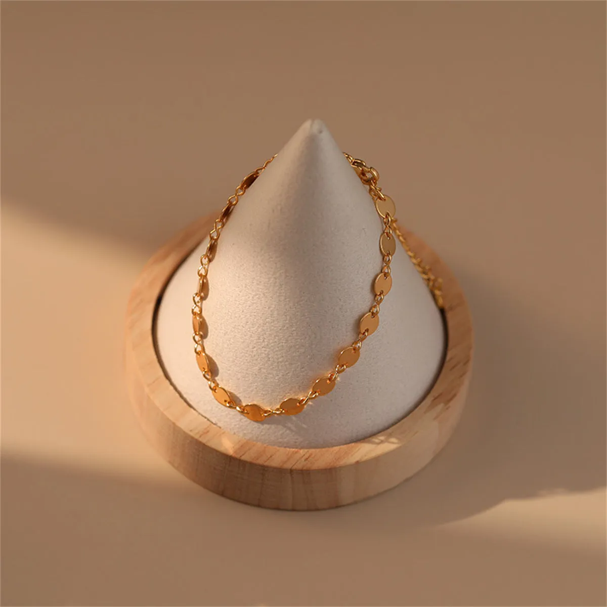 18K Gold-Plated Disc Bracelet