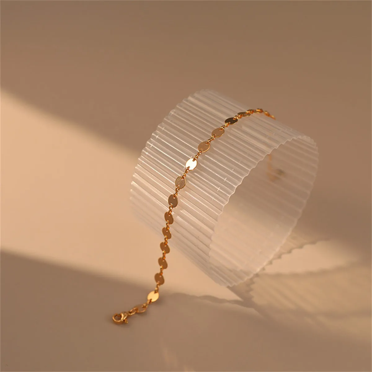 18K Gold-Plated Disc Bracelet