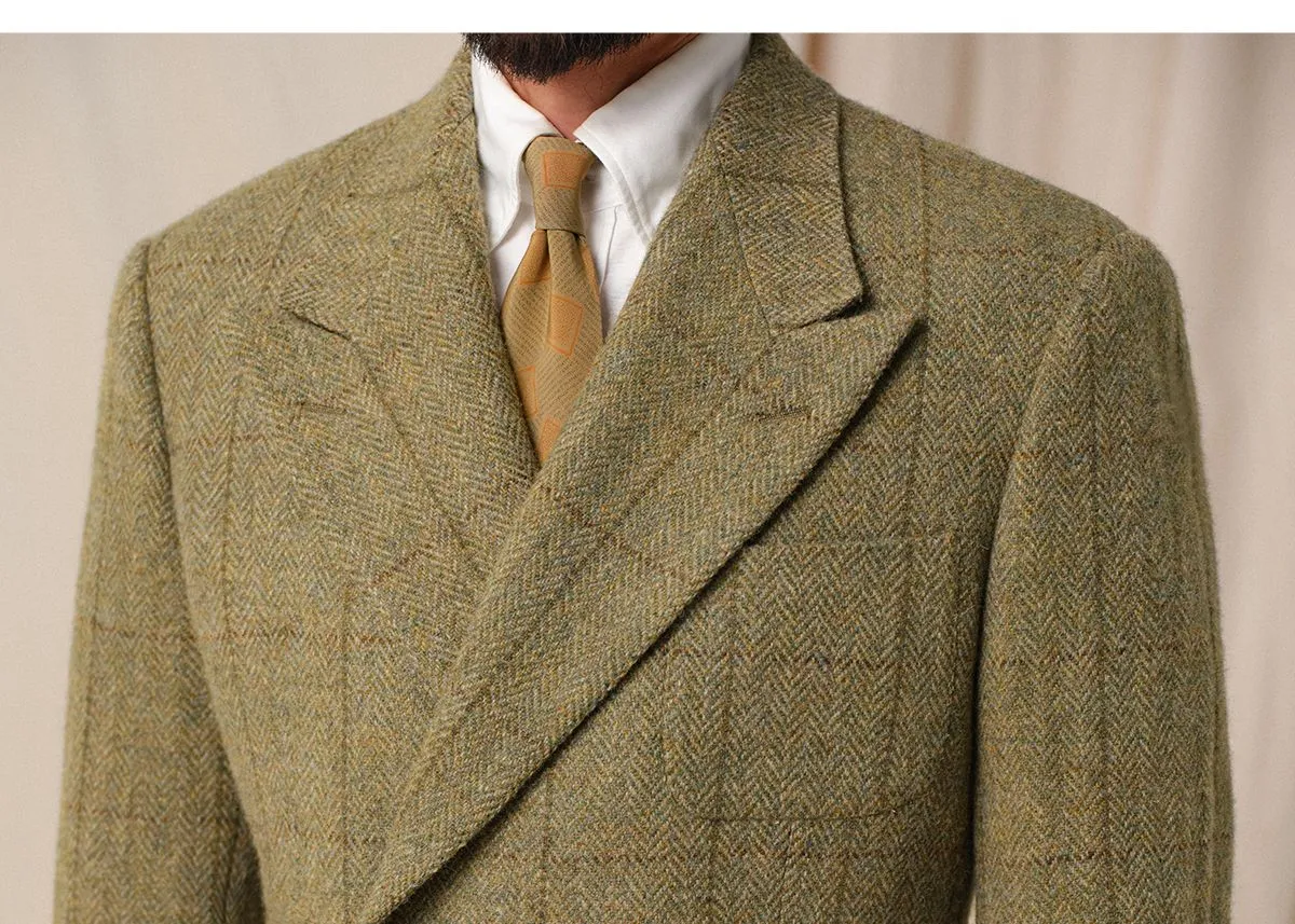 1930s Retro Double-Breasted Suit