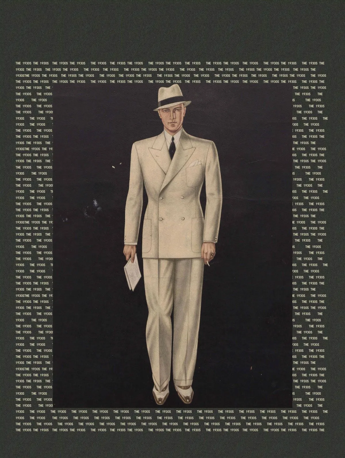1930s Retro Double-Breasted Suit
