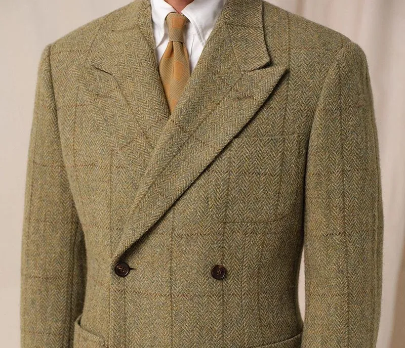1930s Retro Double-Breasted Suit