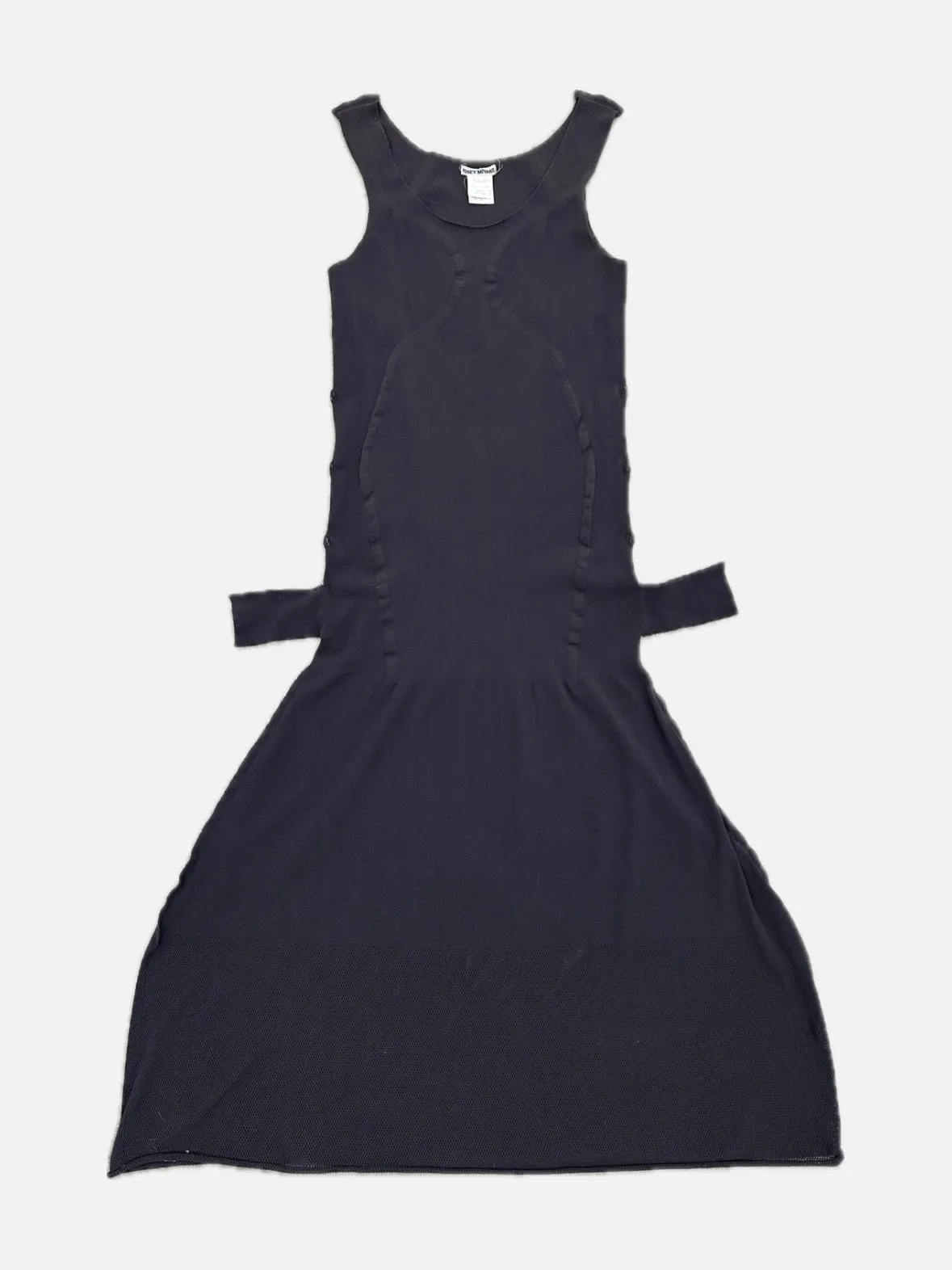 1990s Issey Miyake Mesh Panel Dress