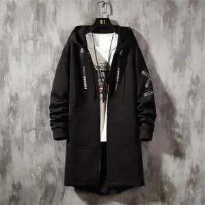 30 Pieces) Men Leisure Plus Size Winter Long Sleeve Zipper Hooded Topcoat