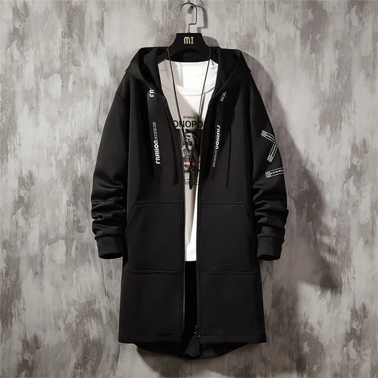 30 Pieces) Men Leisure Plus Size Winter Long Sleeve Zipper Hooded Topcoat