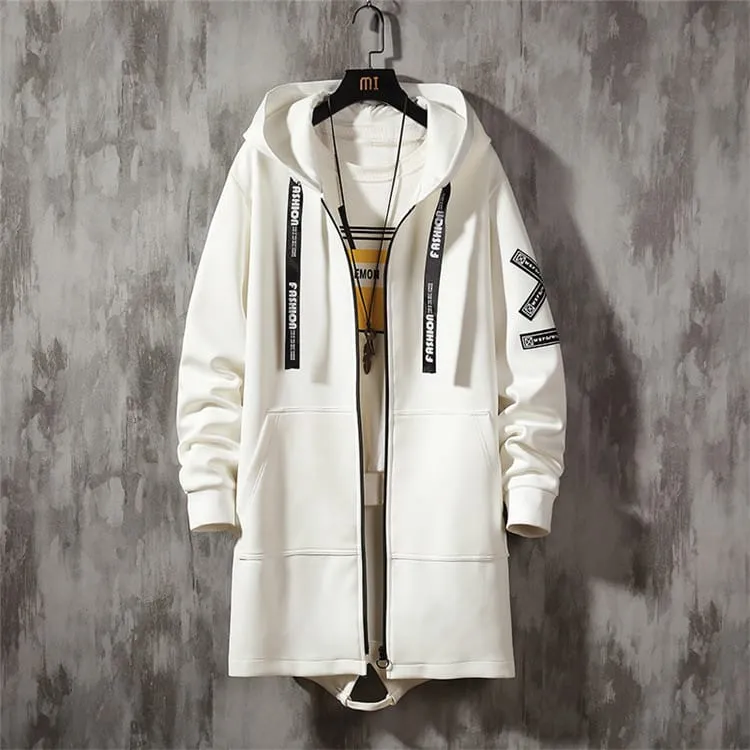 30 Pieces) Men Leisure Plus Size Winter Long Sleeve Zipper Hooded Topcoat