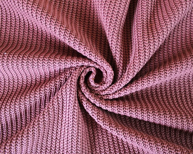 30CM CANDY FLOSS  REMNANT CHUNKY CABLE JUMPER KNIT FABRIC SALE