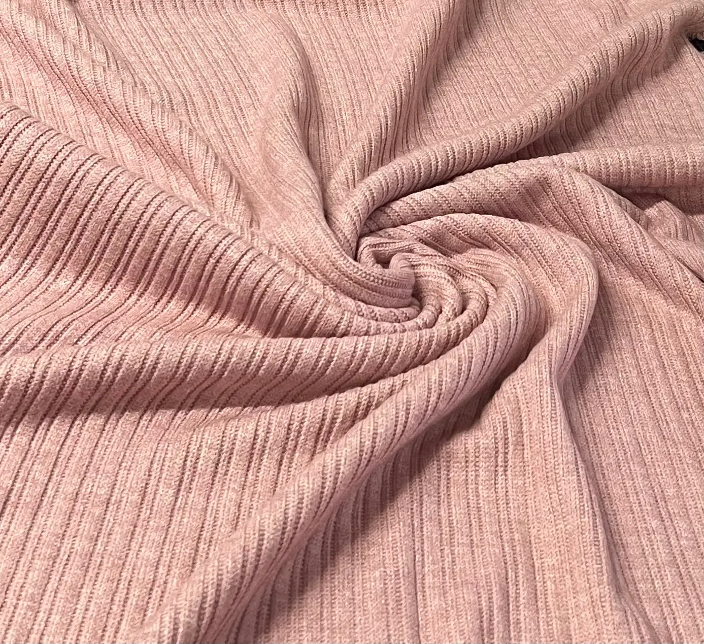 80CM REMNANT BABY PINK SUPER SOFT RIBBED JUMPER KNIT SALE