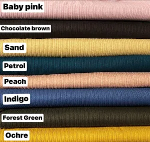 80CM REMNANT BABY PINK SUPER SOFT RIBBED JUMPER KNIT SALE