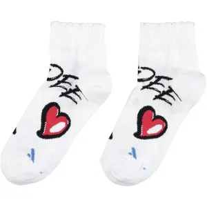 A DEE - Lara Street Art Ankle Sock - Black