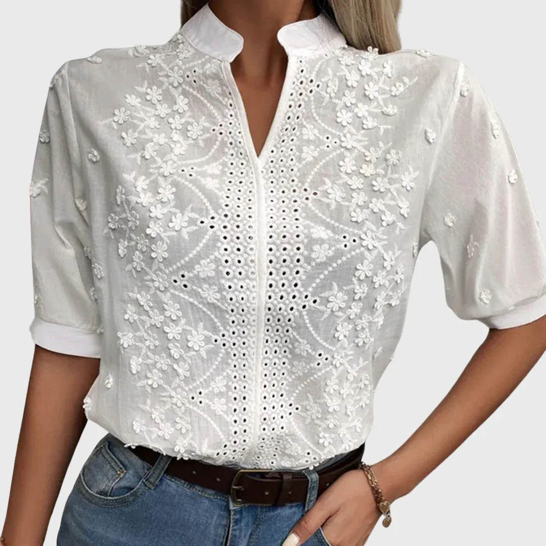 Aelia™ | Elegant Loose-Fit Blouse
