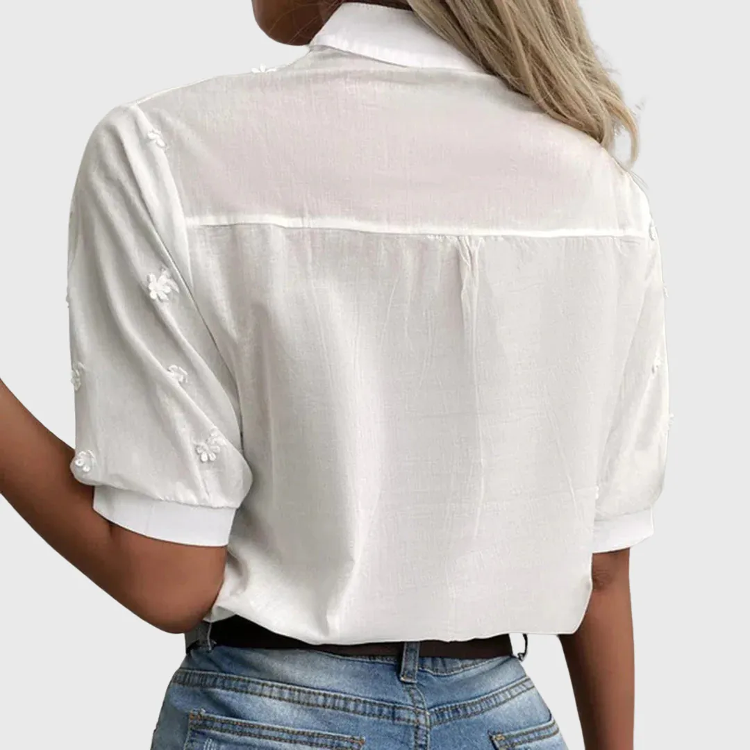 Aelia™ | Elegant Loose-Fit Blouse