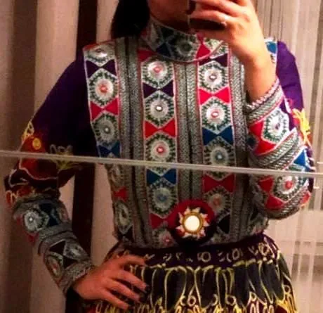 Afghan Clothing Pathani Dress In Multi Color Choli Cloth Hijab Fashion