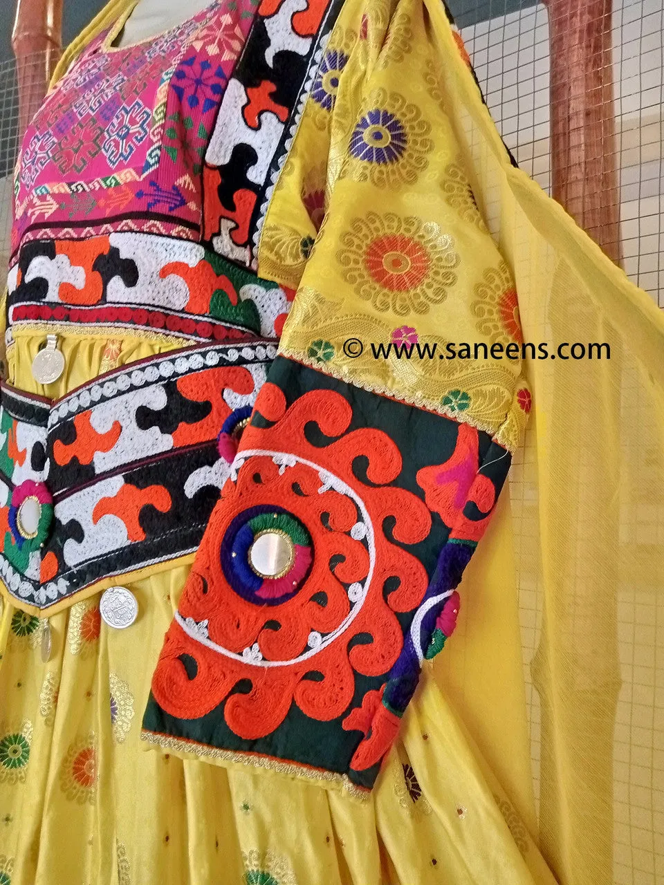 Afghan Girls Dress In Yellow Color