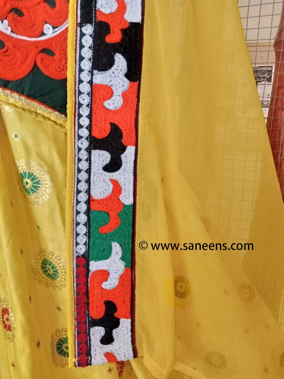 Afghan Girls Dress In Yellow Color