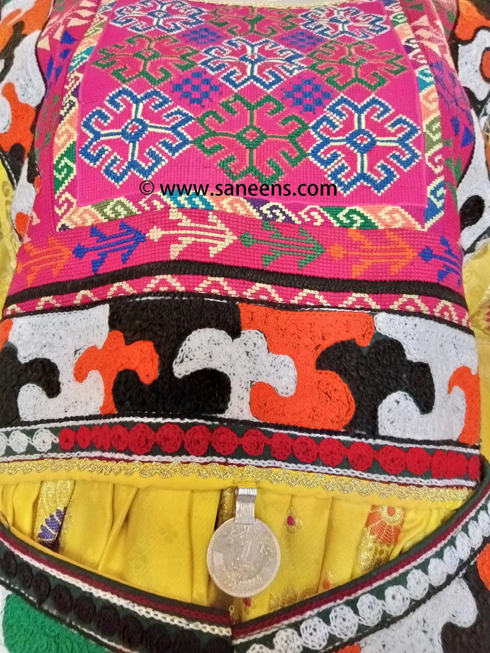 Afghan Girls Dress In Yellow Color