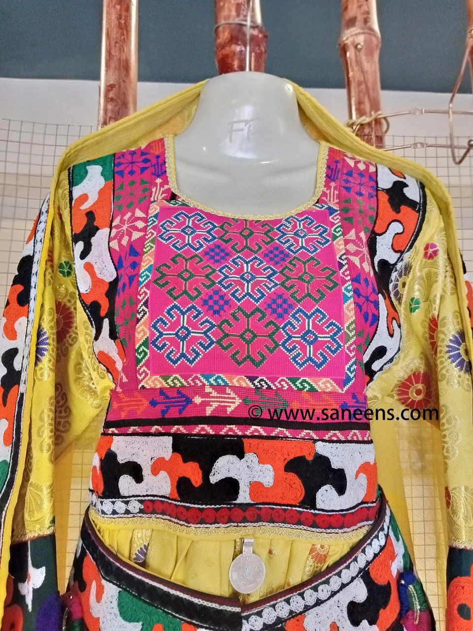 Afghan Girls Dress In Yellow Color