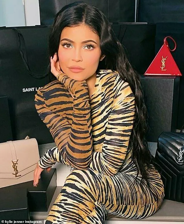 Alexandre Vauthier Long Sleeved Tiger Print Kylie Jenner  Dress