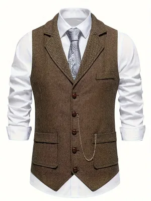 Alistair - Men's No-Sleeve Blazer