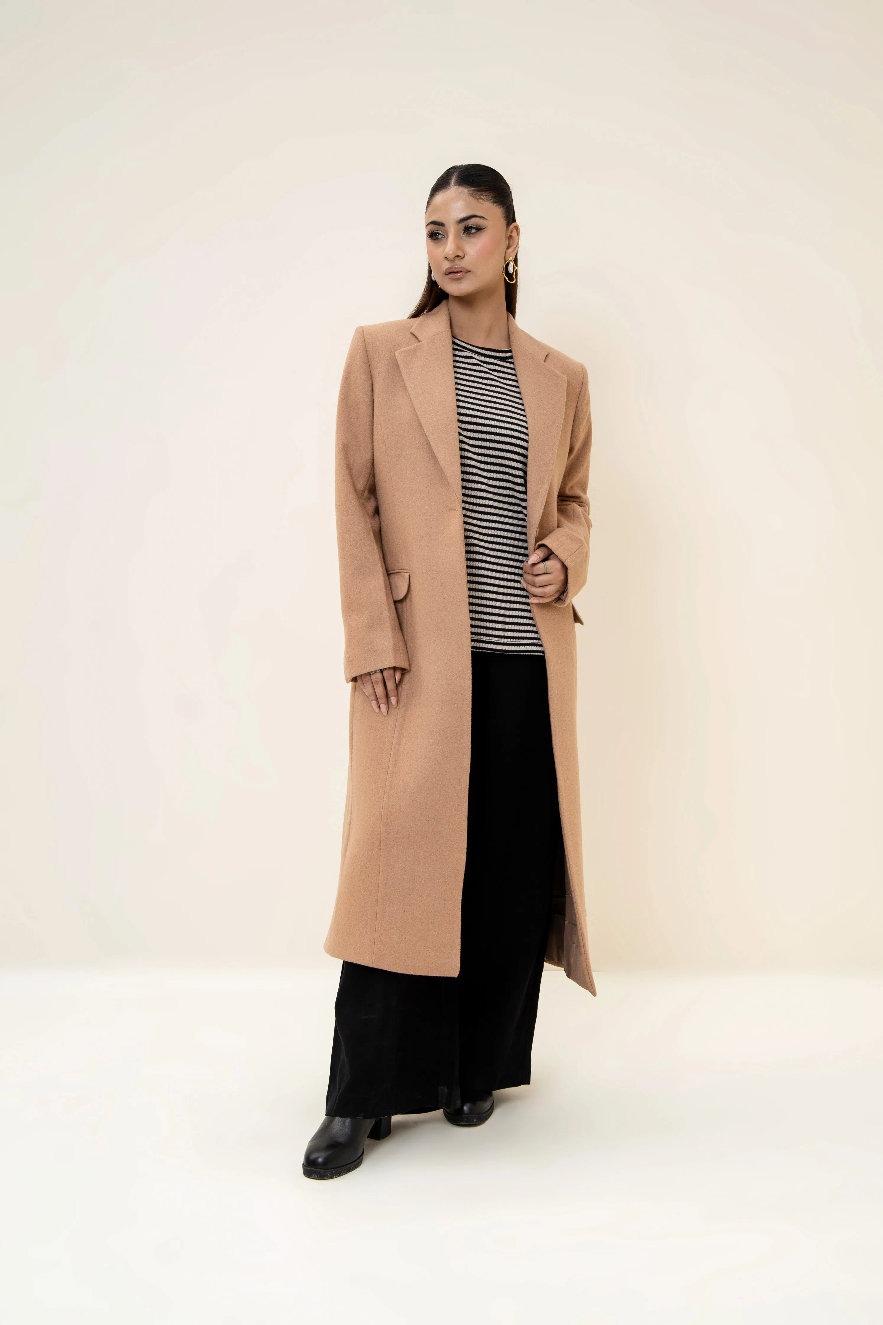 Amelie Long Coat camel