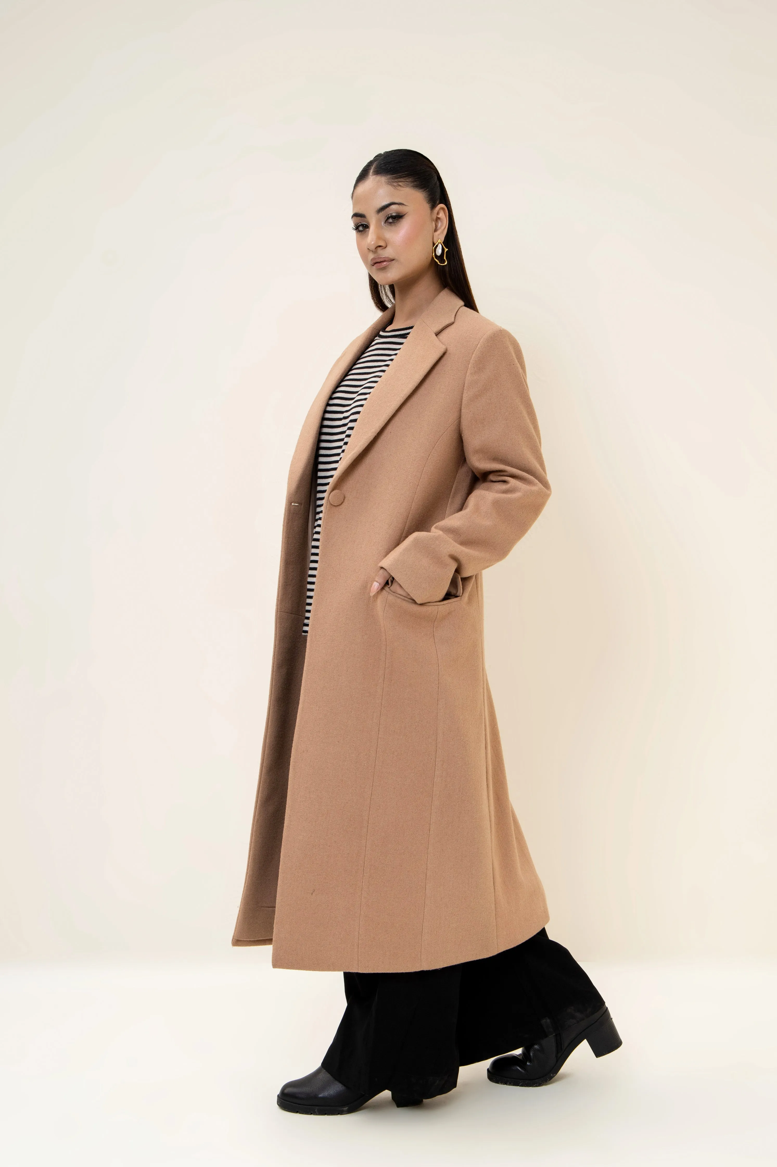 Amelie Long Coat camel