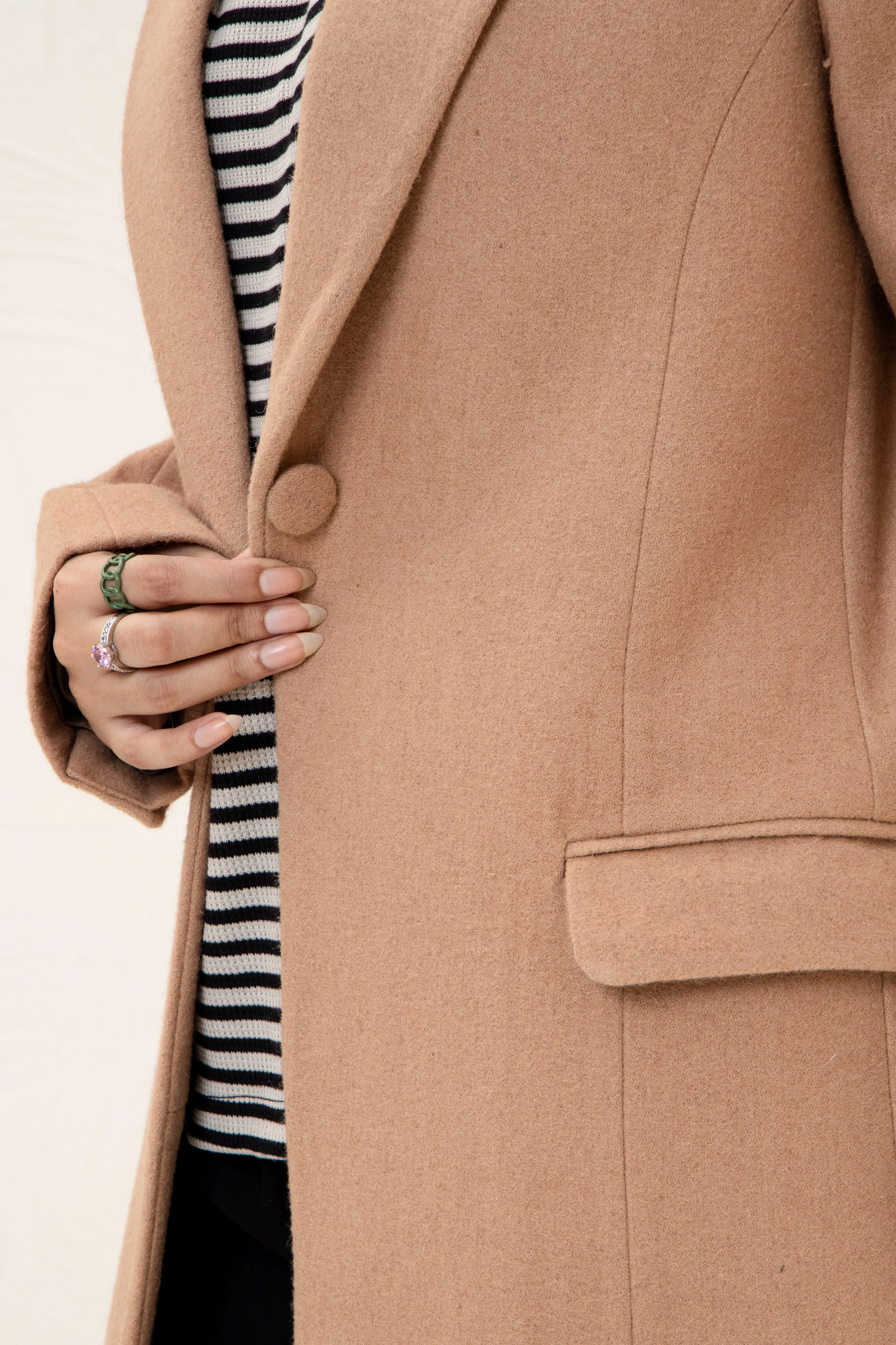 Amelie Long Coat camel