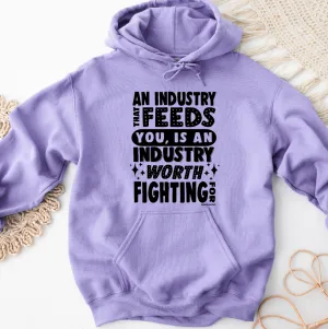 An Industry Worth Fighting For Black Ink Hoodie (S-3XL) Unisex - Multiple Colors!