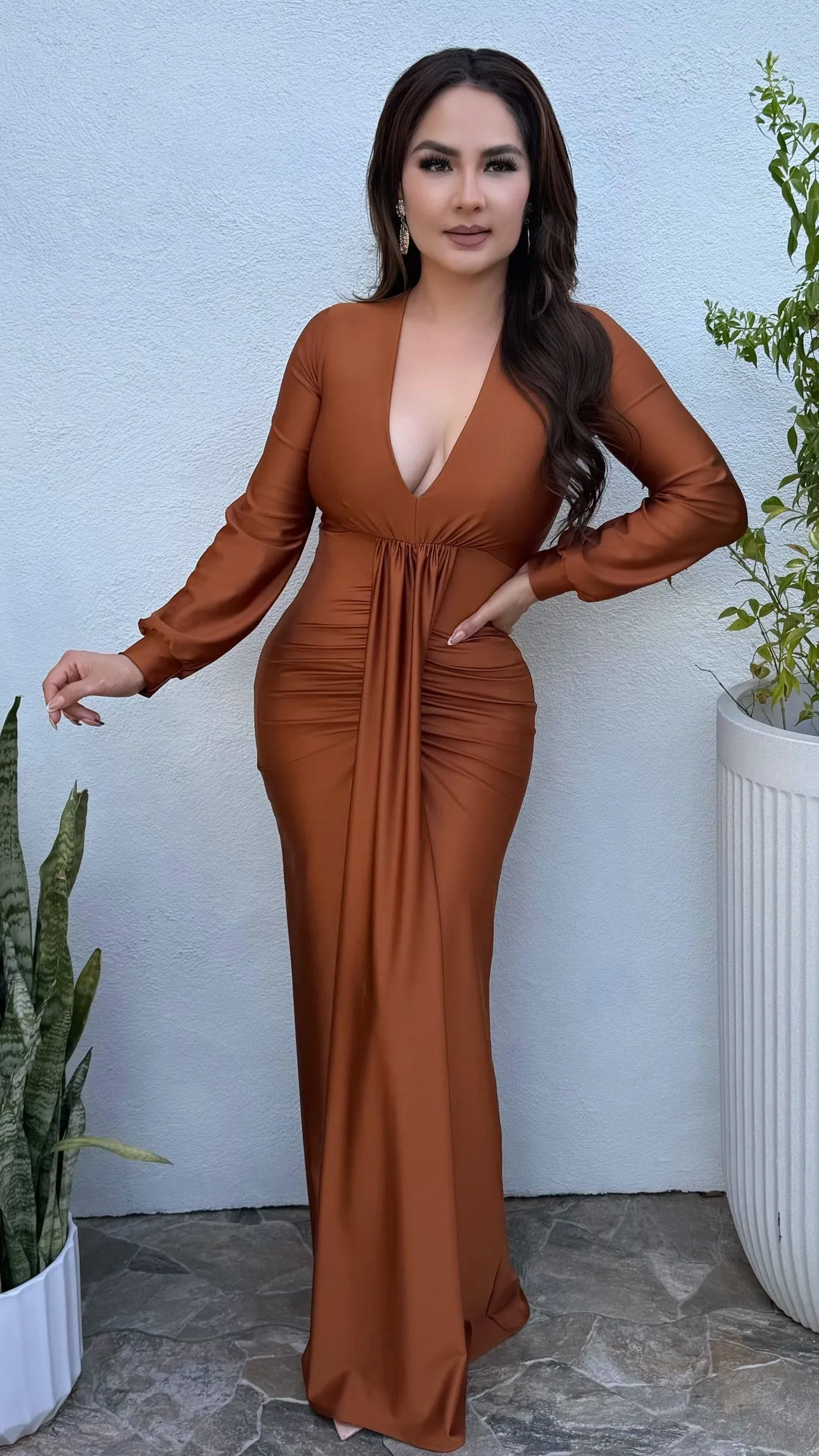 ARIANA COPPER  DRESS