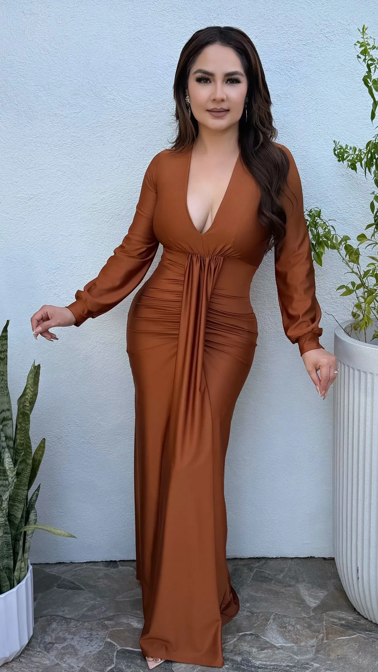 ARIANA COPPER  DRESS
