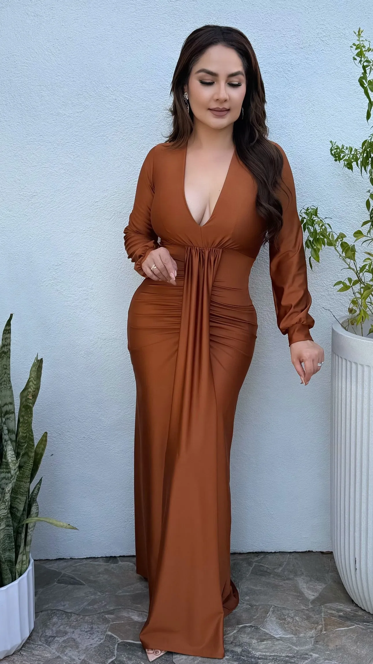 ARIANA COPPER  DRESS