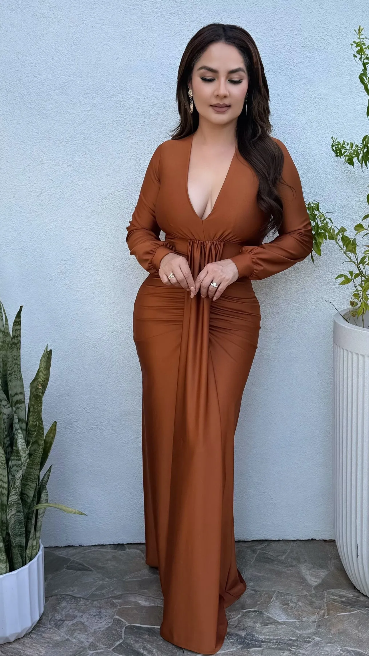 ARIANA COPPER  DRESS