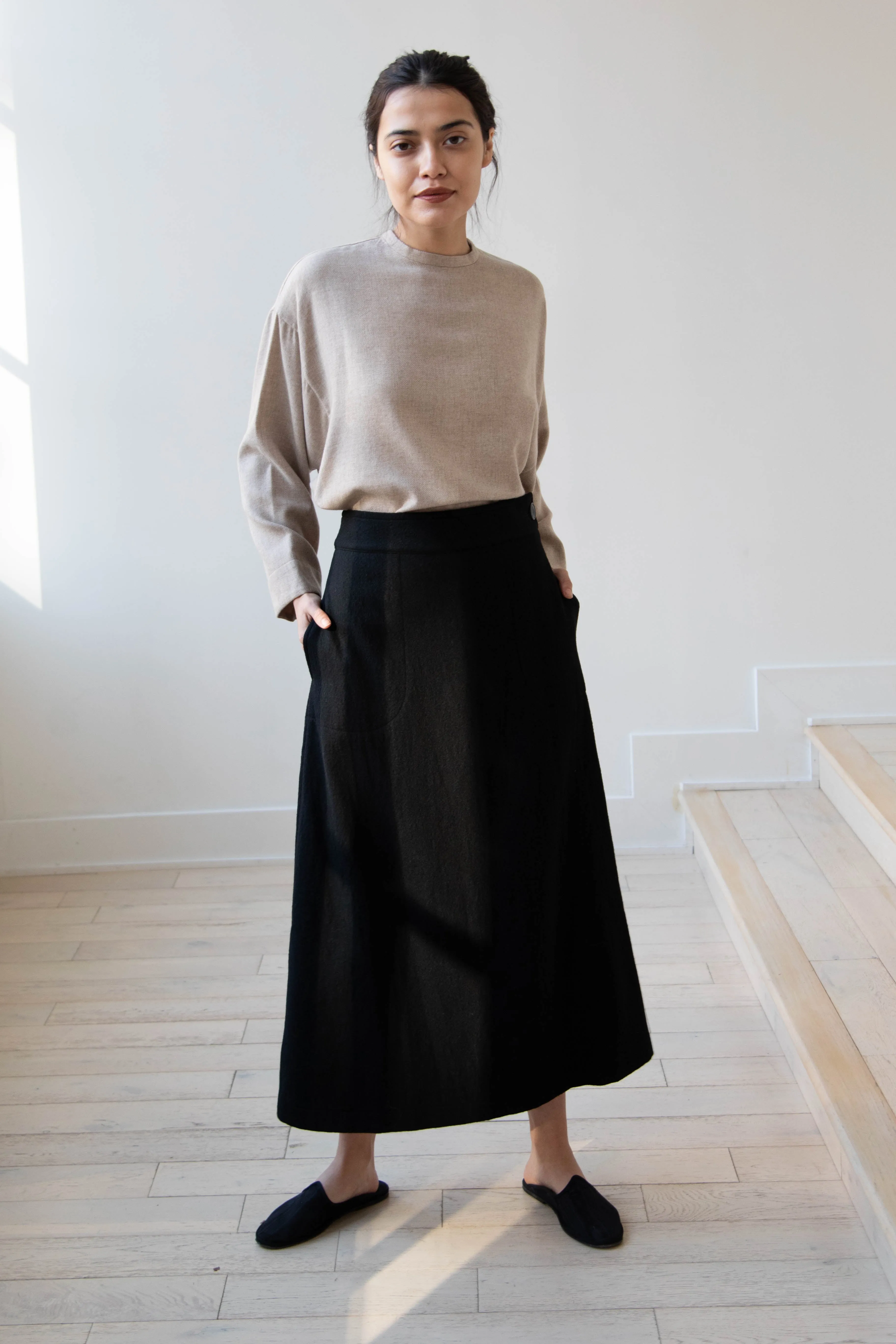 Arts & Science Flared Skirt in Wool