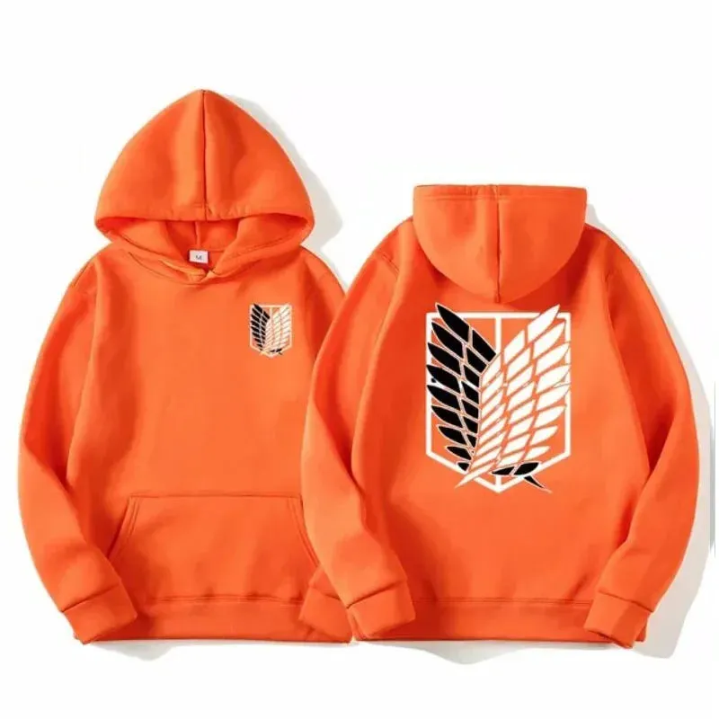 Attack on Titan Men's Hoodie Anime Hoodies Men Women Streetwear Pullover Harajuku Shingeki no Kyojin Hoodies Sweatshirt Clothes