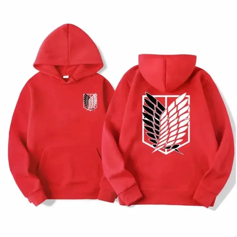 Attack on Titan Men's Hoodie Anime Hoodies Men Women Streetwear Pullover Harajuku Shingeki no Kyojin Hoodies Sweatshirt Clothes