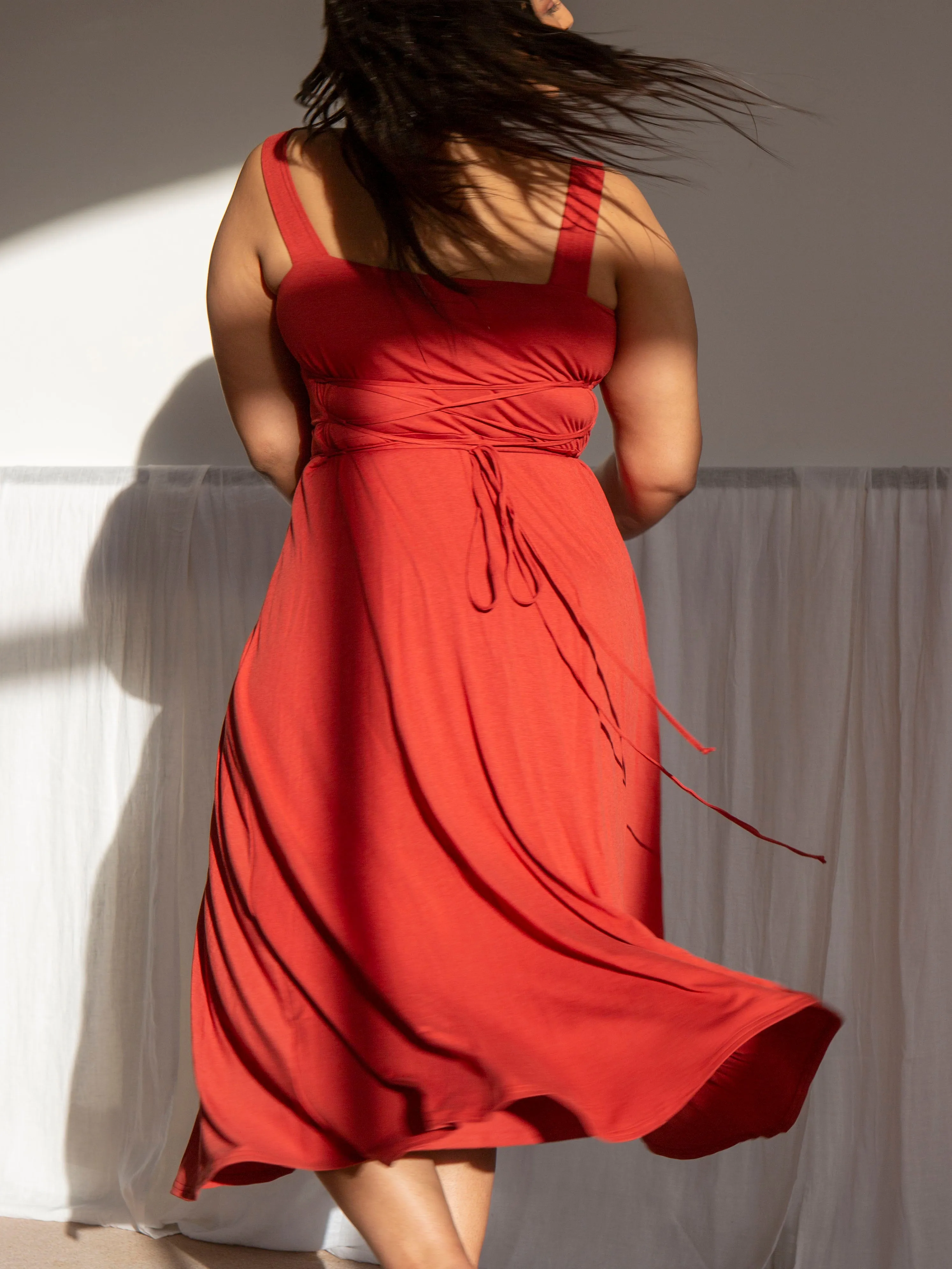 Audrey Midi Dress in Organic Bamboo