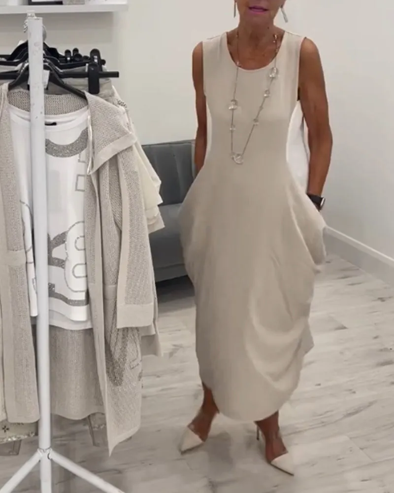 Austra - Sleeveless Long Dress
