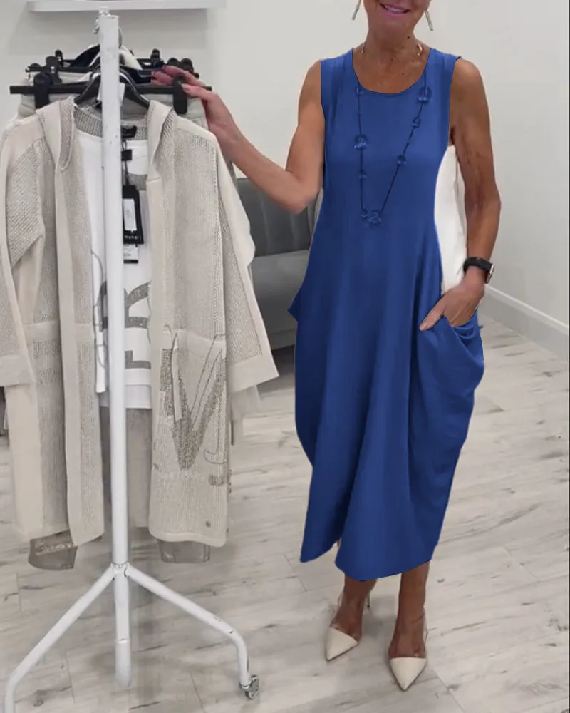 Austra - Sleeveless Long Dress