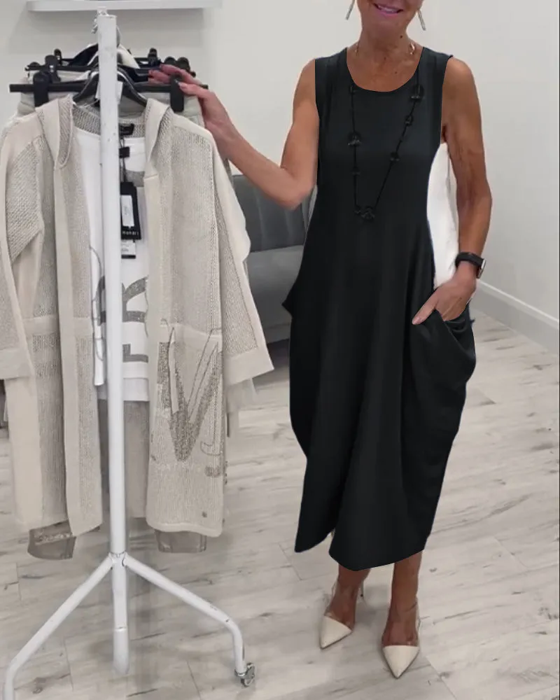 Austra - Sleeveless Long Dress