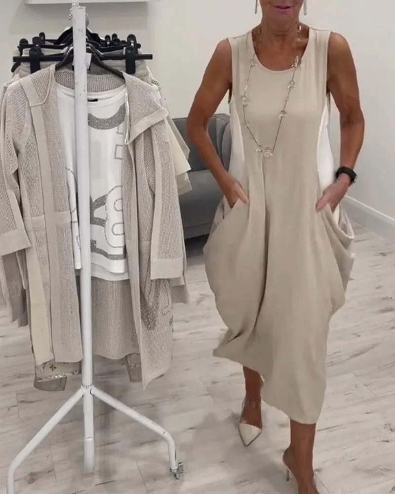 Austra - Sleeveless Long Dress