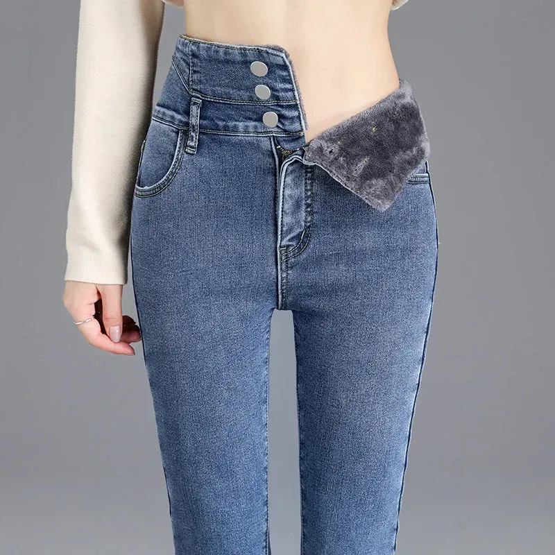 Ava | Winterproof Skinny Jeans | Stylish and Warm | Fleece Lining