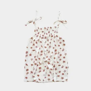 Babysprouts Smocked Summer Dress in Seashells