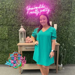 Back to Basics Dress - Emerald