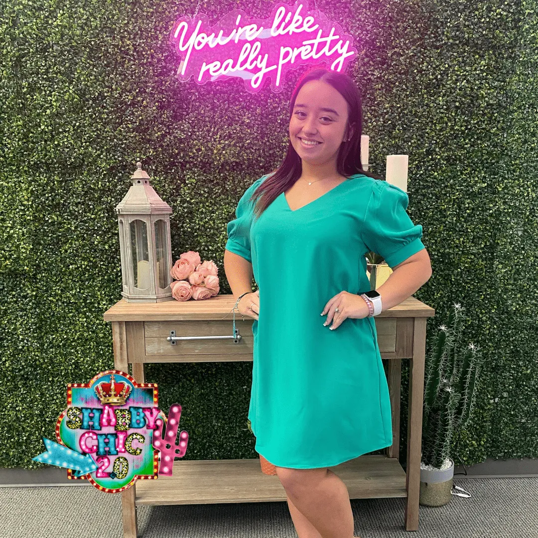 Back to Basics Dress - Emerald