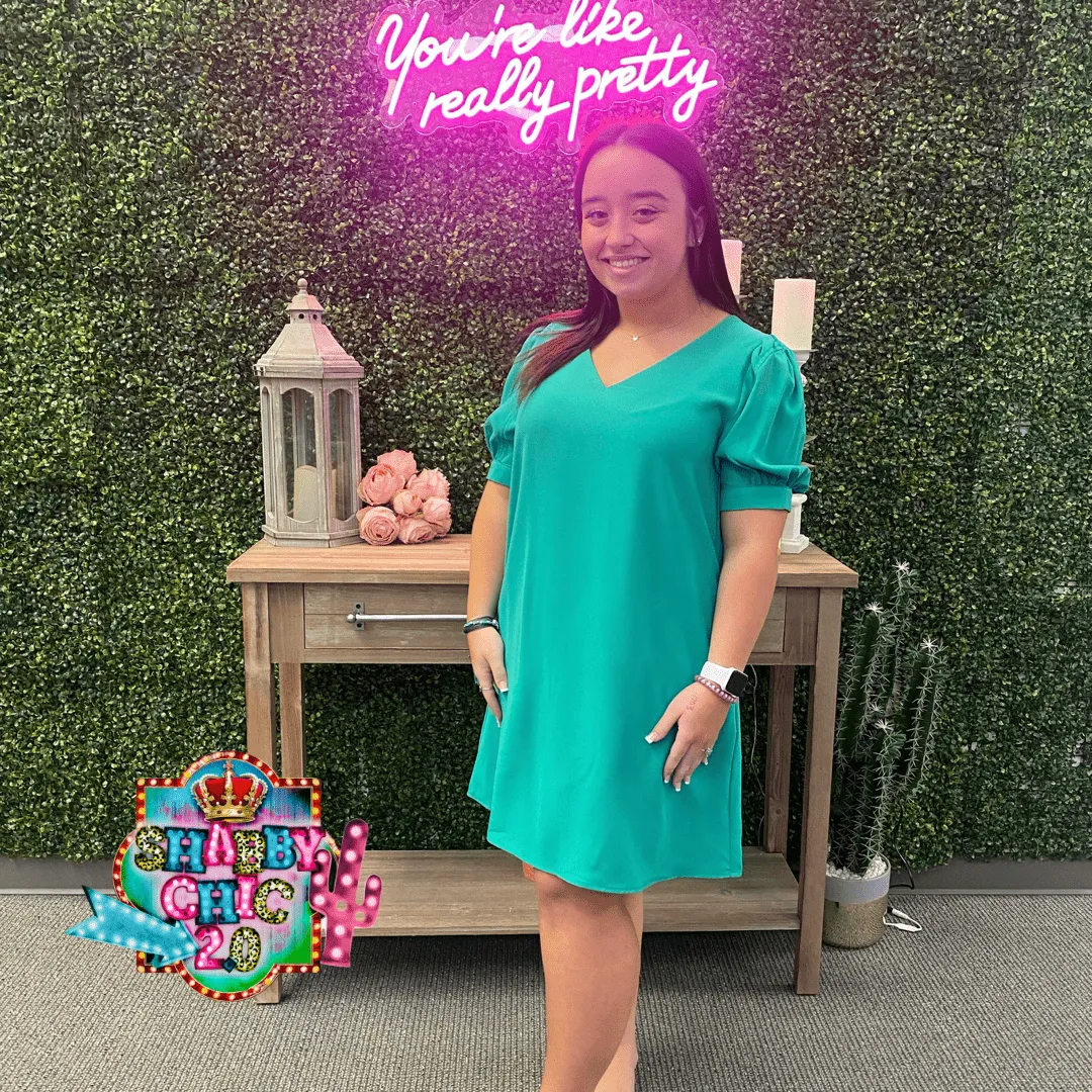 Back to Basics Dress - Emerald