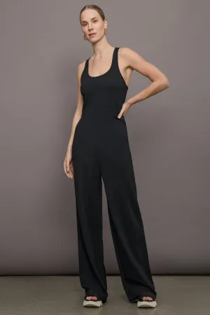 Bandier | Lenox Knit Jumpsuit | Black
