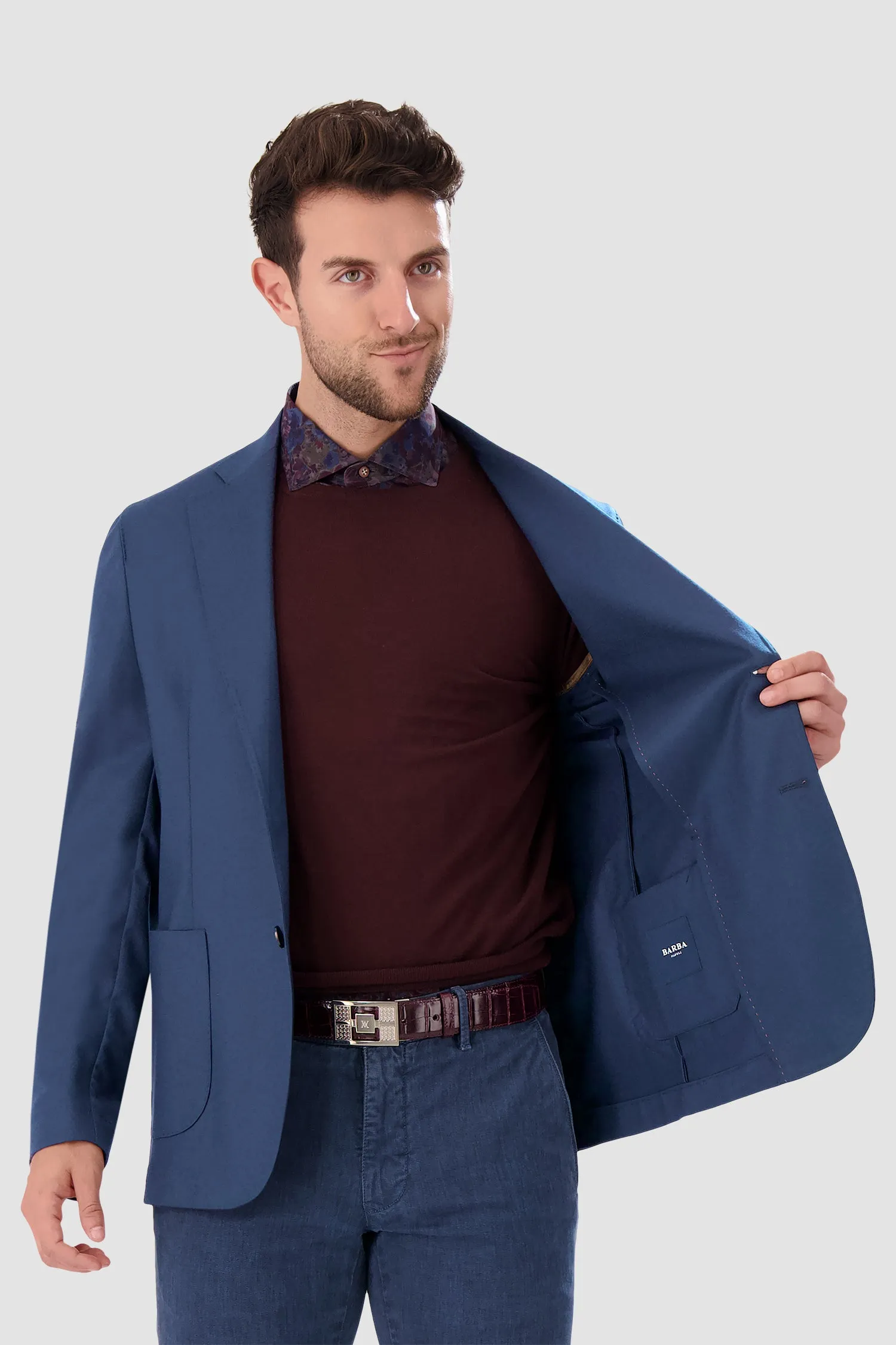 Barba Napoli Blue Easy J Mono Blazer