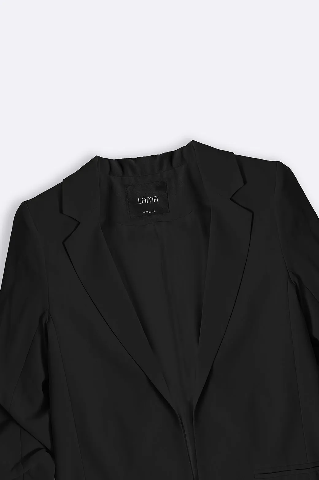 BASIC BLAZER WITH RUCHED SLEEVE