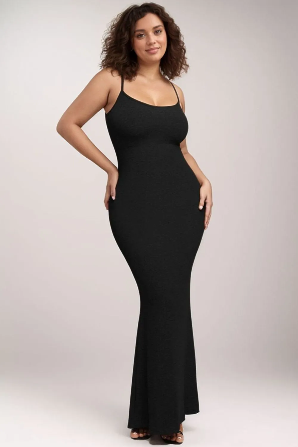 Basic Built-In Shapewear Sleeveless Maxi Dress