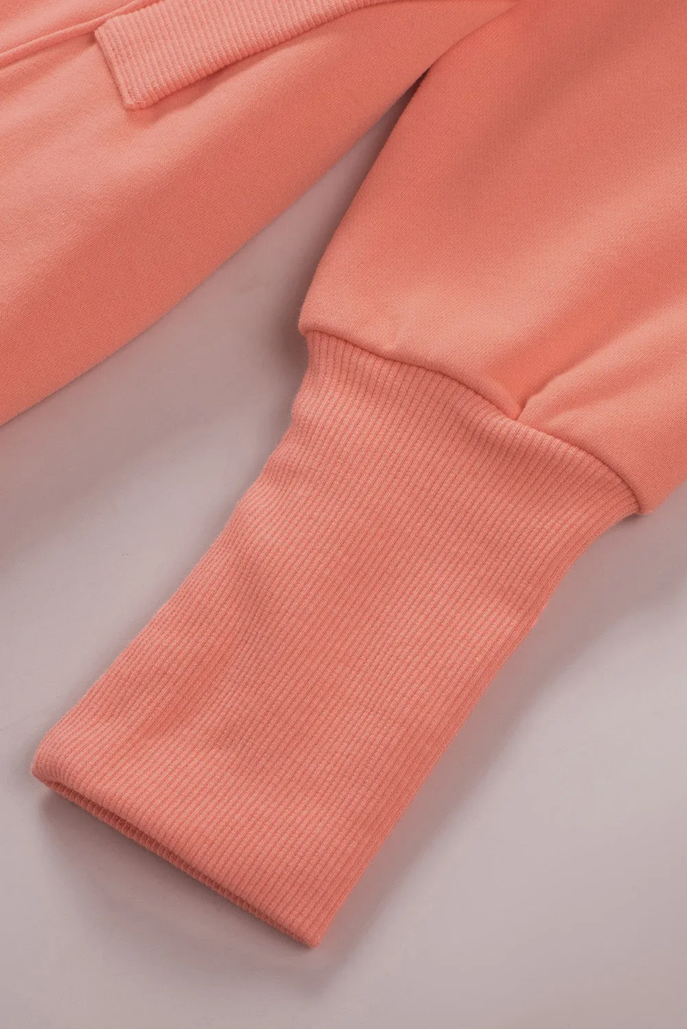 Batwing Sleeve Pocketed Henley Hoodie