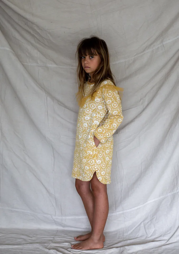 Betsy Dress - Pumpkin Soup - Sunflower