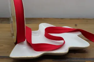 Biais Stretch rouge 18mm Col:46 (Vendu x10cm)